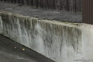 コンクリートの汚れ