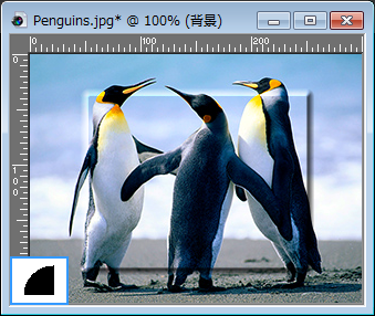 ベベル（外側）・縁取り（外側）