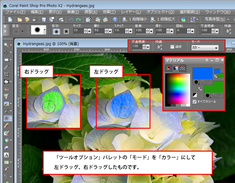 ターゲットツールの使い方｜初心者でもできる・Paint Shop Pro 操作マニュアル（使い方）｜Sierrarei（シエラレイ）