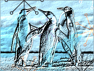 Paint Shop Pro Photo（ペイントショッププロ）－「効果」→「テクスチャ効果」→「彫刻」