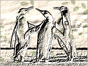 Paint Shop Pro Photo（ペイントショッププロ）－「効果」→「テクスチャ効果」→「彫刻」