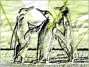 Paint Shop Pro Photo（ペイントショッププロ）－「効果」→「テクスチャ効果」→「彫刻」