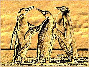 Paint Shop Pro Photo（ペイントショッププロ）－「効果」→「テクスチャ効果」→「彫刻」