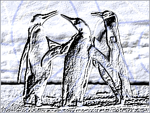 Paint Shop Pro Photo（ペイントショッププロ）－「効果」→「テクスチャ効果」→「彫刻」