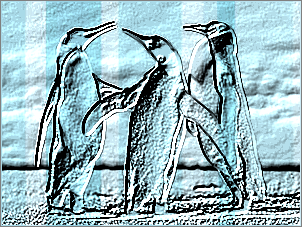 Paint Shop Pro Photo（ペイントショッププロ）－「効果」→「テクスチャ効果」→「彫刻」