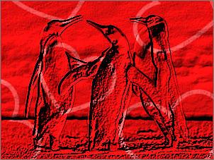 Paint Shop Pro Photo（ペイントショッププロ）－「効果」→「テクスチャ効果」→「彫刻」