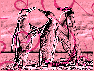 Paint Shop Pro Photo（ペイントショッププロ）－「効果」→「テクスチャ効果」→「彫刻」