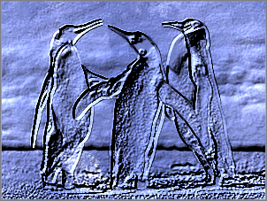 Paint Shop Pro Photo（ペイントショッププロ）－「効果」→「テクスチャ効果」→「彫刻」