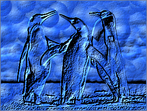 Paint Shop Pro Photo（ペイントショッププロ）－「効果」→「テクスチャ効果」→「彫刻」