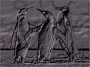 Paint Shop Pro Photo（ペイントショッププロ）－「効果」→「テクスチャ効果」→「彫刻」