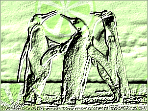 Paint Shop Pro Photo（ペイントショッププロ）－「効果」→「テクスチャ効果」→「彫刻」