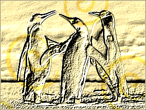 Paint Shop Pro Photo（ペイントショッププロ）－「効果」→「テクスチャ効果」→「彫刻」