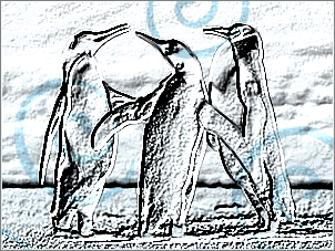 Paint Shop Pro Photo（ペイントショッププロ）－「効果」→「テクスチャ効果」→「彫刻」