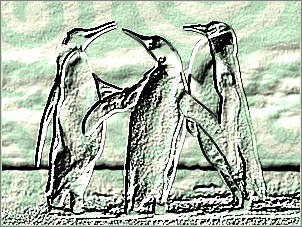 Paint Shop Pro Photo（ペイントショッププロ）－「効果」→「テクスチャ効果」→「彫刻」