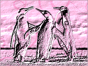 Paint Shop Pro Photo（ペイントショッププロ）－「効果」→「テクスチャ効果」→「彫刻」