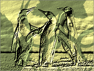 Paint Shop Pro Photo（ペイントショッププロ）－「効果」→「テクスチャ効果」→「彫刻」