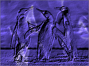 Paint Shop Pro Photo（ペイントショッププロ）－「効果」→「テクスチャ効果」→「彫刻」