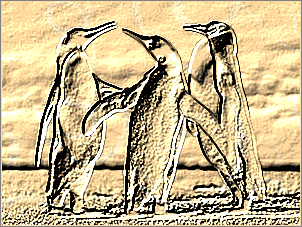 Paint Shop Pro Photo（ペイントショッププロ）－「効果」→「テクスチャ効果」→「彫刻」