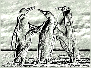 Paint Shop Pro Photo（ペイントショッププロ）－「効果」→「テクスチャ効果」→「彫刻」