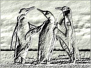 Paint Shop Pro Photo（ペイントショッププロ）－「効果」→「テクスチャ効果」→「彫刻」