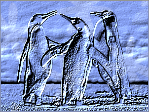 Paint Shop Pro Photo（ペイントショッププロ）－「効果」→「テクスチャ効果」→「彫刻」