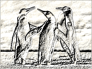 Paint Shop Pro Photo（ペイントショッププロ）－「効果」→「テクスチャ効果」→「彫刻」