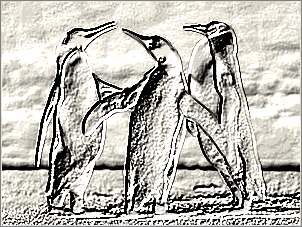 Paint Shop Pro Photo（ペイントショッププロ）－「効果」→「テクスチャ効果」→「彫刻」