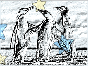 Paint Shop Pro Photo（ペイントショッププロ）－「効果」→「テクスチャ効果」→「彫刻」