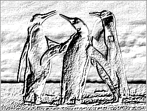 Paint Shop Pro Photo（ペイントショッププロ）－「効果」→「テクスチャ効果」→「彫刻」