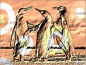 Paint Shop Pro Photo（ペイントショッププロ）－「効果」→「テクスチャ効果」→「彫刻」