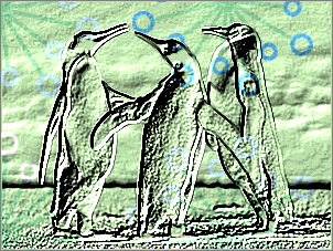 Paint Shop Pro Photo（ペイントショッププロ）－「効果」→「テクスチャ効果」→「彫刻」