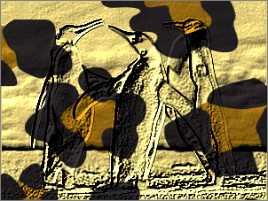 Paint Shop Pro Photo（ペイントショッププロ）－「効果」→「テクスチャ効果」→「彫刻」