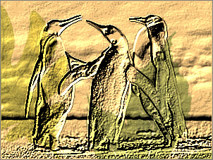 Paint Shop Pro Photo（ペイントショッププロ）－「効果」→「テクスチャ効果」→「彫刻」