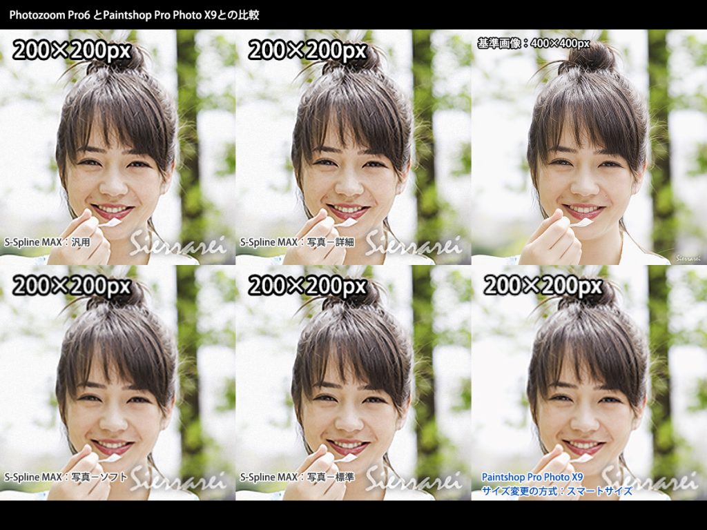 PaintshopとPhotozoom比較