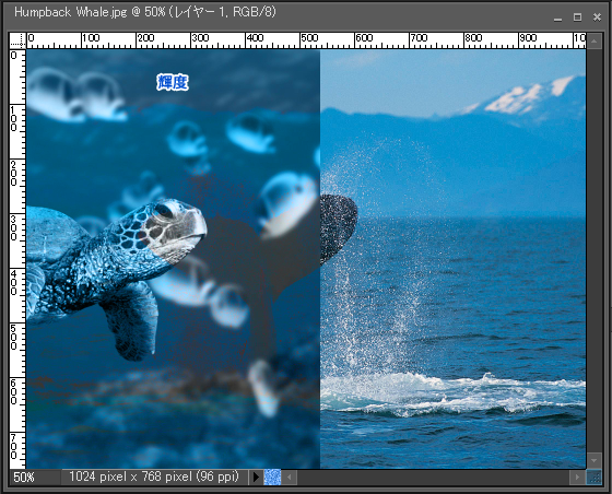 Adobe Photoshop Elements7 操作マニュアル（使い方）アドビ　フォトショップ　エレメンツ７-レイヤーパレットの描画モードを変更すると25