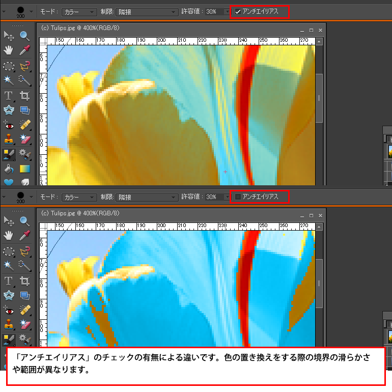 Photoshop Elements（フォトショップエレメンツ）-色の置き換えツール